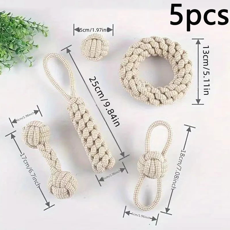 Wint Dog Cotton Rope For Relieving Boredom Grinding Toys Iarge And Medium-Sized Puppy Toys Dog nteractive Anti Bite Tug of War