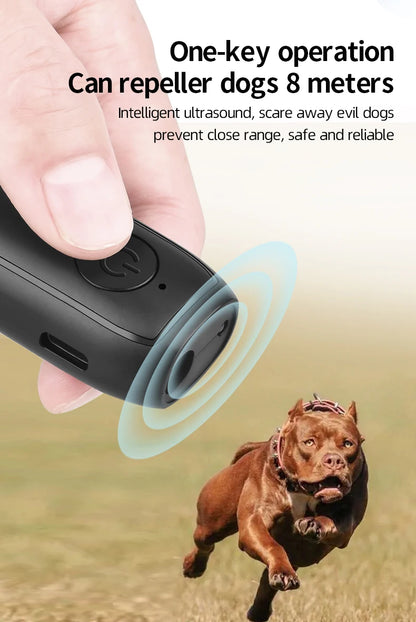 Mini Ultrasonic Dog Repeller Training Dog Stop Barking Smart Portable Outdoor Defense Dogs Anti-barking Training Device