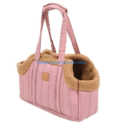 L5BF Pet Handbag Cats Carriers Bag Soft Big Capacity with Safety Strap Breathable Pet Carriers Sightseeing Bag