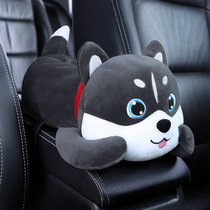 Monkey Tissue Holder for Car Plush Cute Car Tissue Holder High Quality Cartoon Dog Car Tissue Box Armrest Box