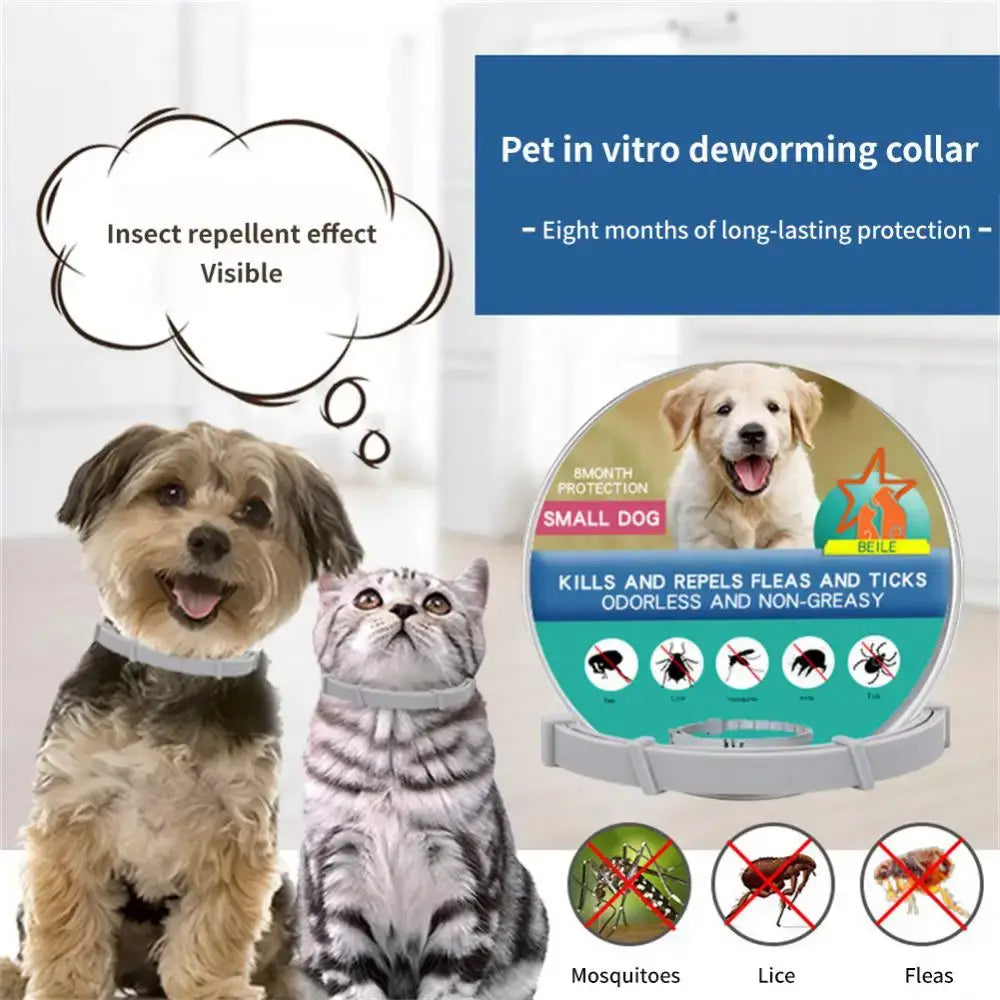 Silicone Pet Collar Protection Retractable Control Insect Repellent Flea Dog Anti Flea And Ticks For Puppy Cat Large Dogs