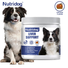 ミルクシスル＆クルクミン配合 犬用肝臓サポートチュー - 肝臓デトックス、腎臓＆肝臓サポート - チキン風味 ソフトチュー120粒
