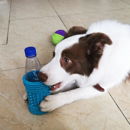CAITEC Dog Toys Plastic Bottle Sleeve Dog Can Enjoy the Crunchy Sound Springy Chow Toy You Can Replace the Bottle by Yourself