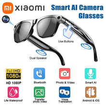 Xiaomi 1080P HD AI Smart Glasses Chat GPT 100MP Camera Bluetooth Call 260Mah Battery Voice Assistant Control Smart Glasses Hot