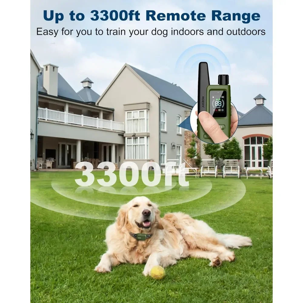 Dog Shock Collar with Remote, 3300FT Range, Waterproof