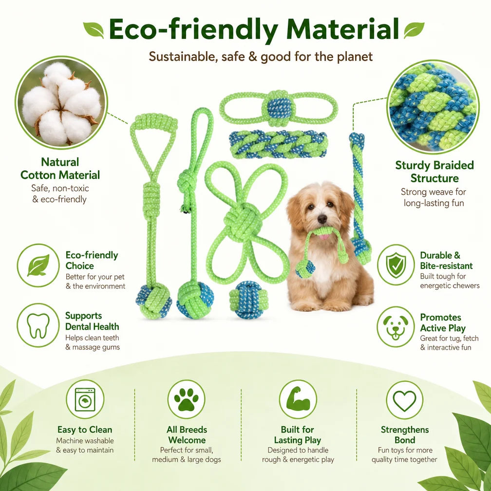 Wint Dog Cotton Rope For Relieving Boredom Grinding Toys Iarge And Medium-Sized Puppy Toys Dog nteractive Anti Bite Tug of War
