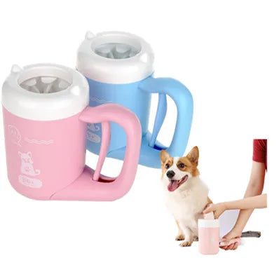 寵物貓狗足部清潔杯 貓用清潔工具 軟塑膠洗爪刷 寵物用品 狗狗專用