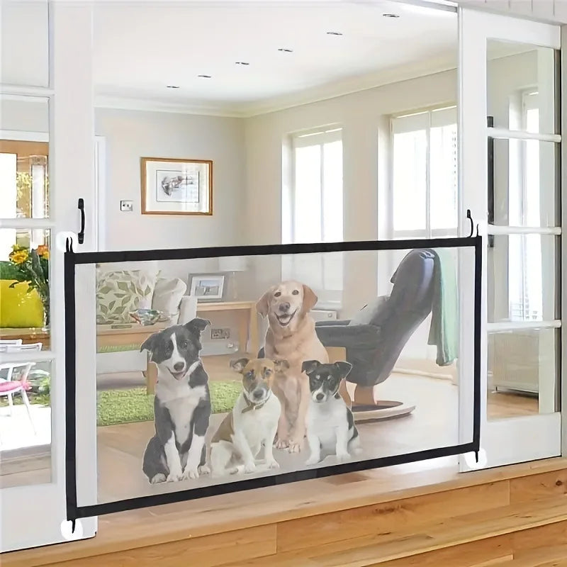 Foldable Dog Barrier Isolation Fence Foldable Indoor Dog Gate Puppy Safety Fence Dog Gate for The House Doorway Stairs