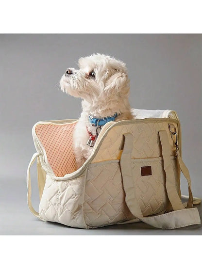 Pet cat dog tote bag, no escape, portable, multifunctional, large capacity, breathable, horizontal bag, portable soft bag zwq