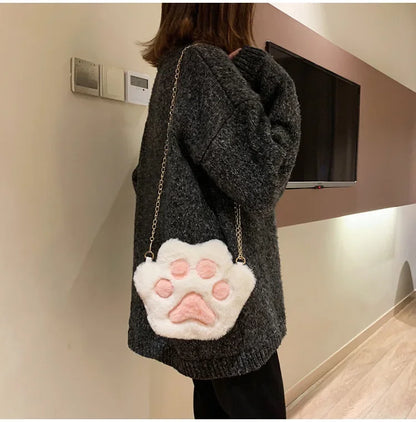 Japanese Style Kawaii Bag Women Cartoon Plush Shoulder Bag for Women 2022 New Crossbody Bag Small Phone&Purse Bag Bolsa Feminina