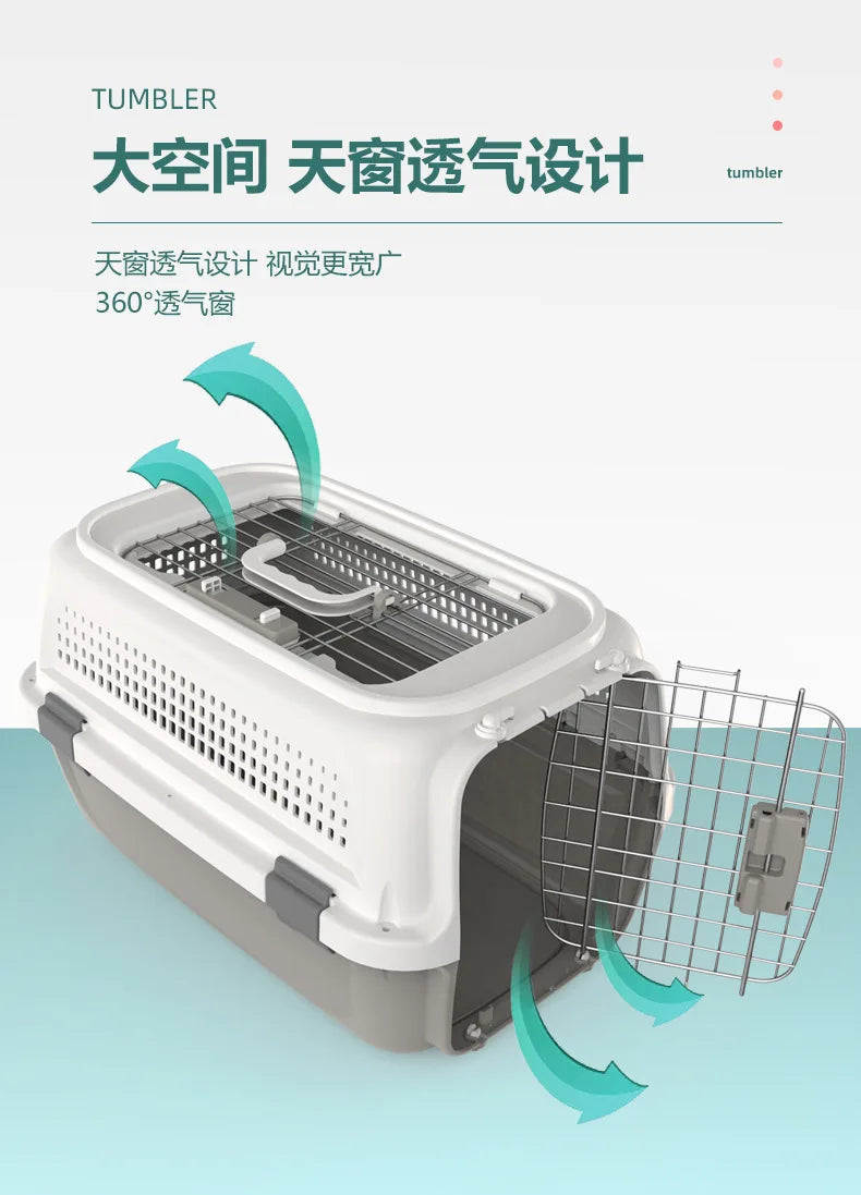 Pet Air Case Boeing Type Pet Cage Portable Travel Car Consignment Case Aircraft Air Transport Case