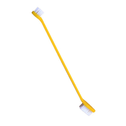 10PCS Pet Toothbrush Pet Long Handle Double Head Toothbrush Dog Oral Cleaning Care