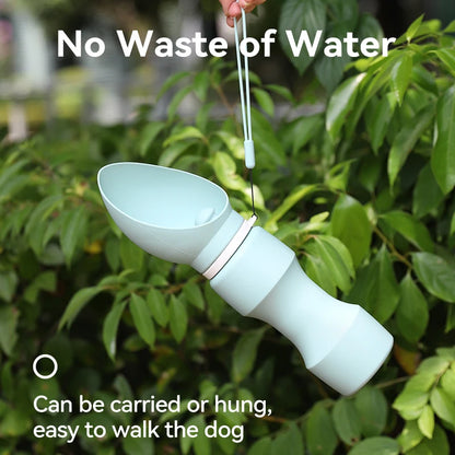 ROJECO Pet Water Bottle for Dog Cat Outdoor Foldable Puppy Dog Walking Drinking Bowl Portable Soft Silicone Travel Drinking Bowl