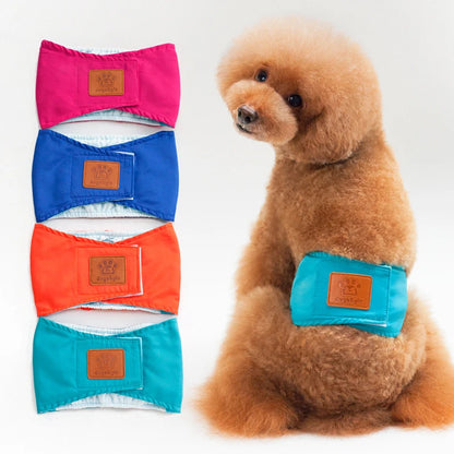 Solid Color Male Dog Diapers – Washable Cotton Dog Shorts