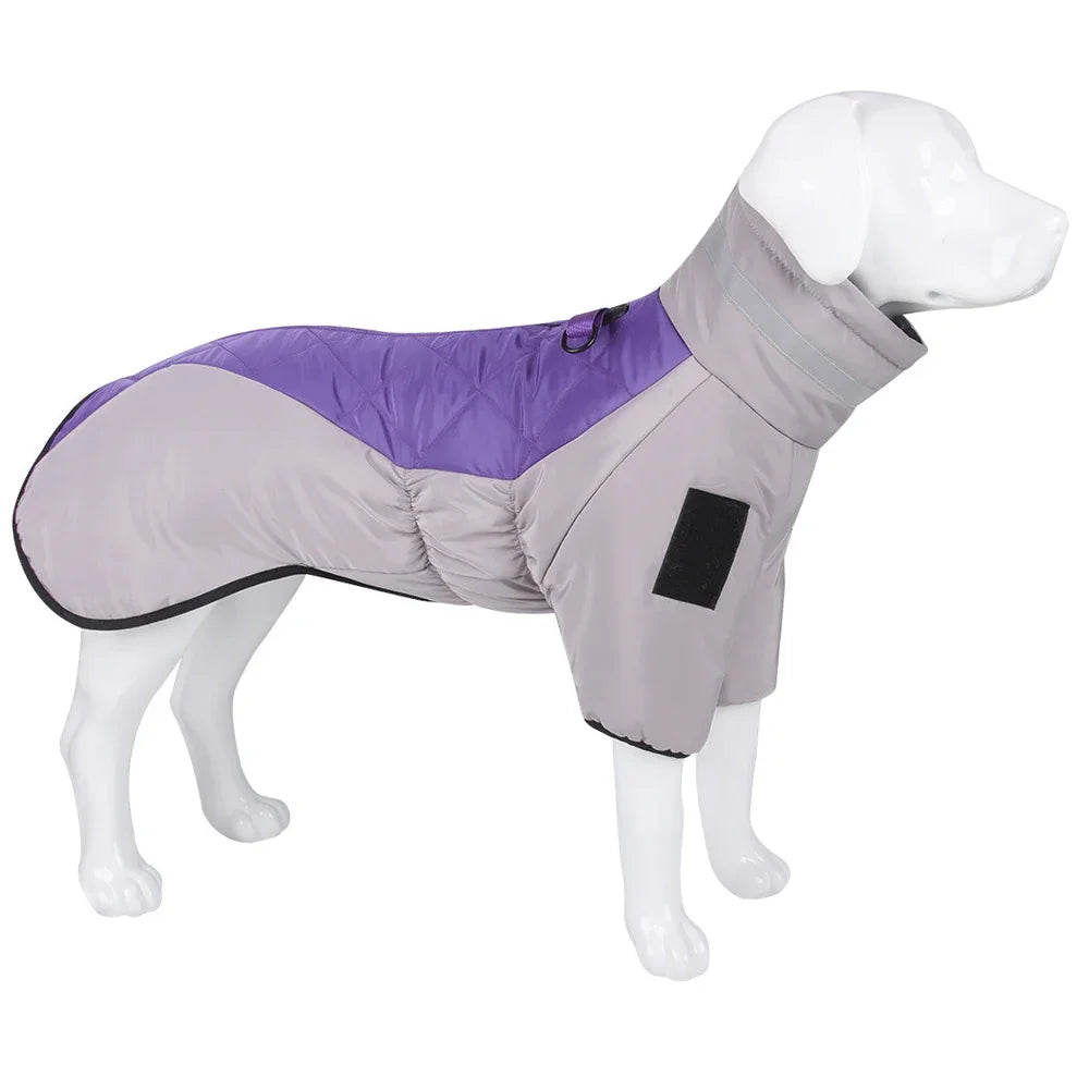 Big Dog Jacket Winter Warm Dog Clothes for Medium Large Dogs Waterproof Pet Coat Labrador Costume Golden Retriever Vest Overalls