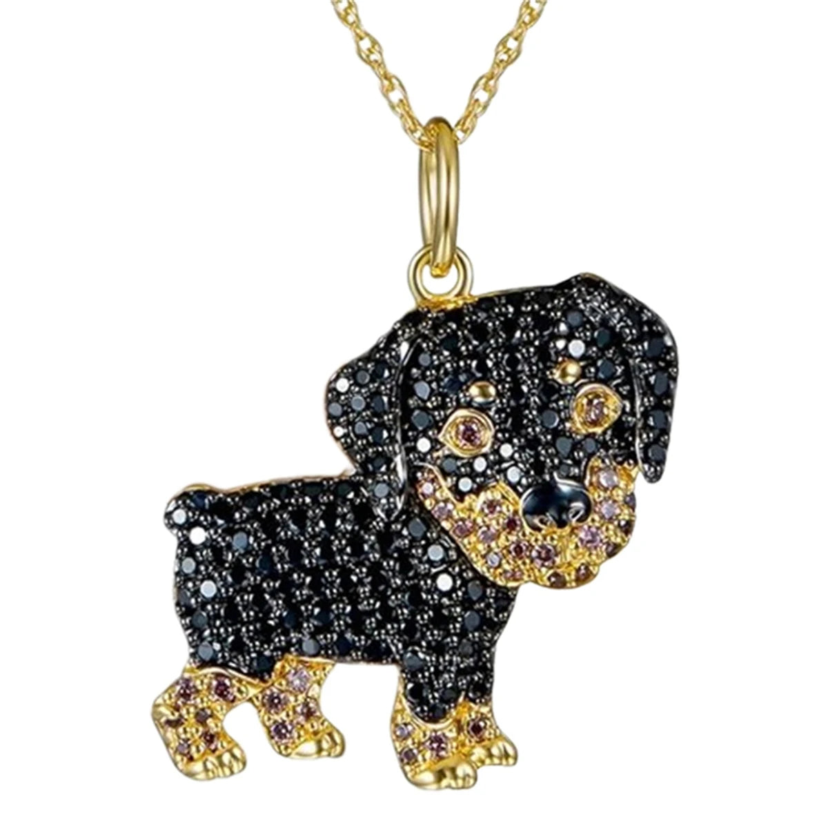 Exquisite and Cute Schnauzer Dog Pendant Necklace for Women Elegant Pet Puppy Jewelry Animal Accessories