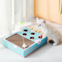 Cat Interactive Toys Groundhog Hunt Mouse Toys with Scratcher Pad 3 in 1 Relieve Boredom Funny Cat Hunting Toy Pet Cat Supplies