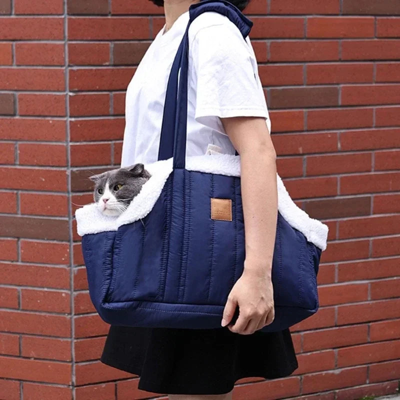 Travel Pet Carrier Portable Dog Cat Tote Bag Stylish and Lightweight Pets Carrying Bag for Driving Going Out Walking Traveling