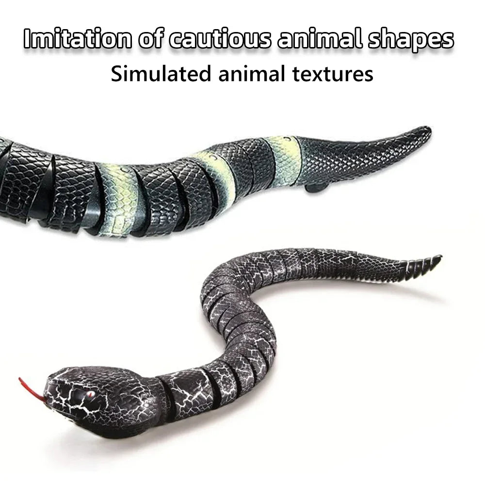 Remote Control Snake Pet Interactive Toy 16 Inch Toy Snake Egg Shaped Infrared Controller Prank Toy Ideal Gift for Kids Adults