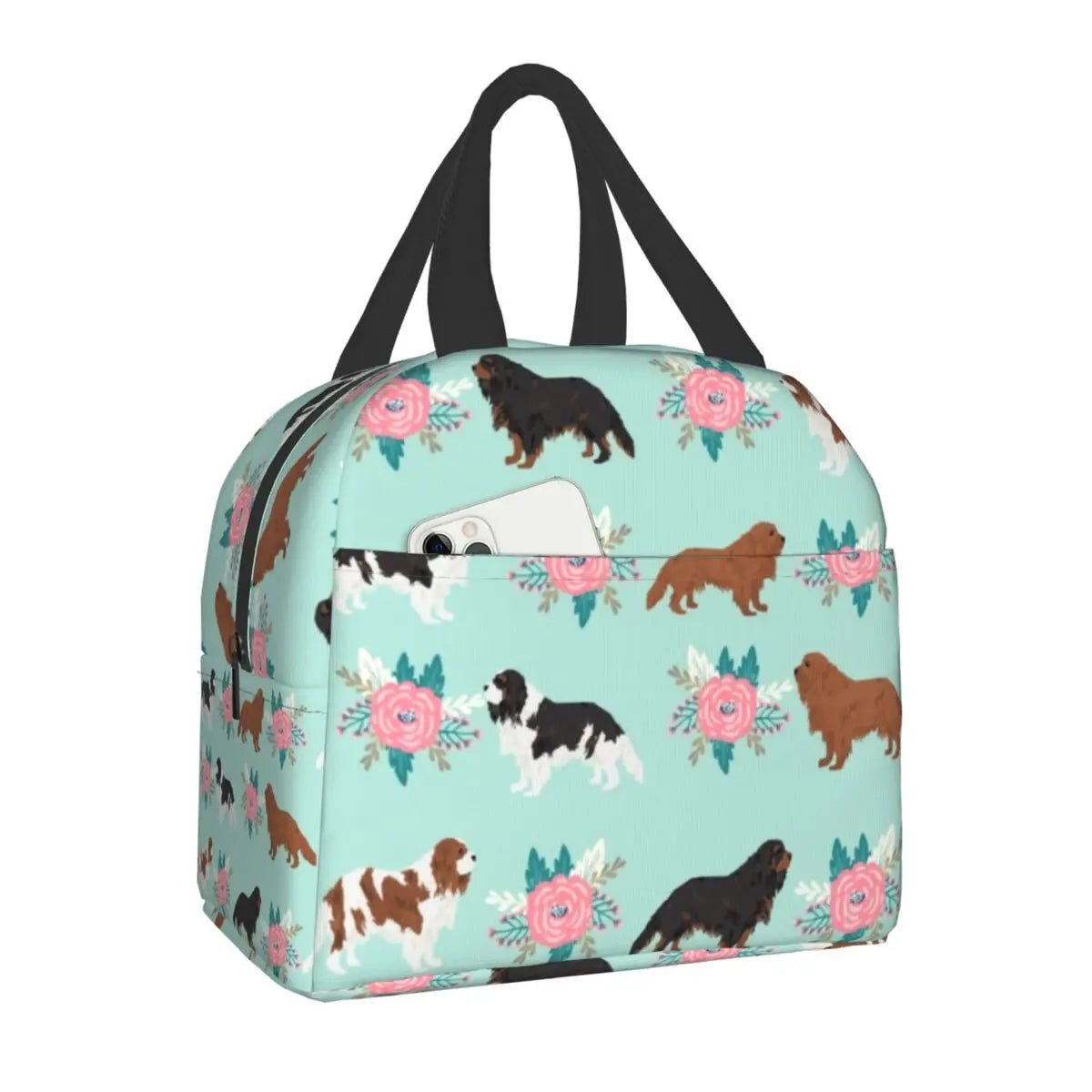 French Bulldog Dog Love Animal Pet Puppy Frenchie Insulated Lunch Bag for Outdoor Picnic Resuable Cooler Thermal Lunch Box