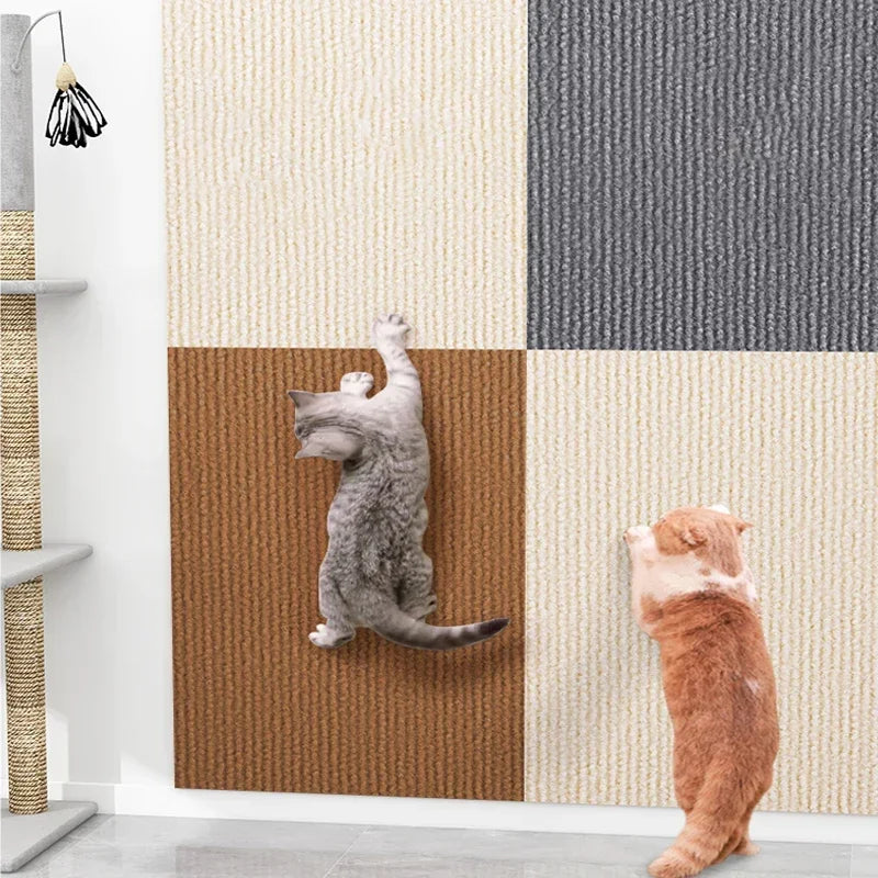 Self-Adhesive Carpet Cats Scratch Board Wall Anti Cat Scratch Sofa Diy Cats Scratch Board Sofa Protection Paws Sharpen Trimmable