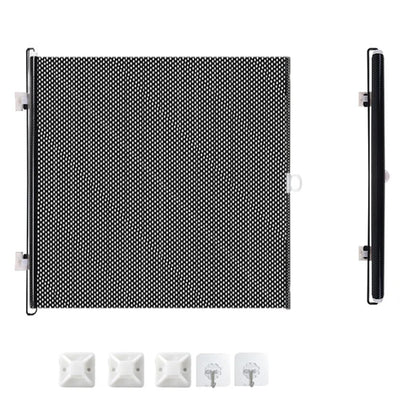 Durable Guard Retractable Fence Gate Barrier Folding Pet Safety Enclosure Universal Black Baby Safe Guard Door Home