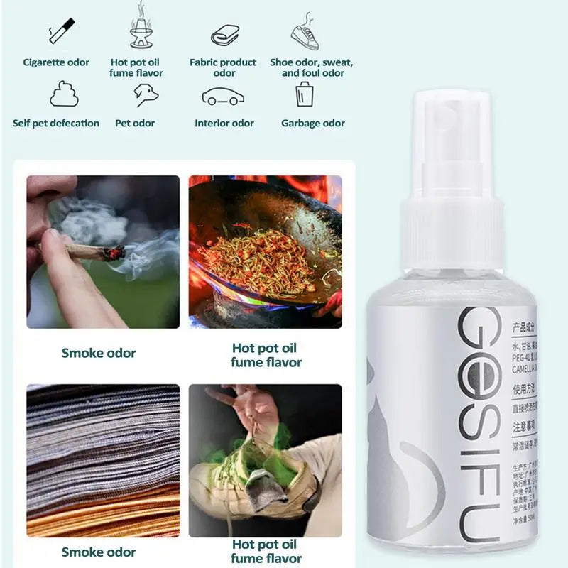 50ml Pet Eliminator Spray Smell Good Long Lasting Odor Spray Cat Litter Urination Odor Removal Sterilization Spray Pet Supplies