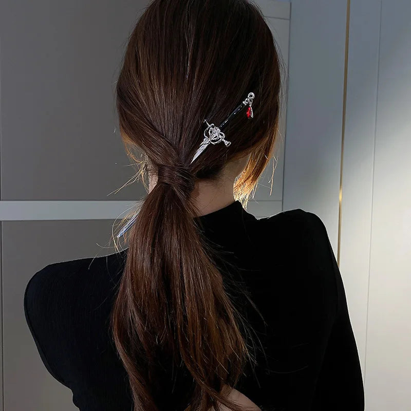 Sword Hairpin Hair Accessories Chinese Hair Sticks Headband Hair Woman Diy Hairstyle Harajuku Vintage Jewelry Bridesmaid Gift
