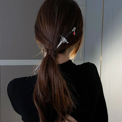 Sword Hairpin Hair Accessories Chinese Hair Sticks Headband Hair Woman Diy Hairstyle Harajuku Vintage Jewelry Bridesmaid Gift