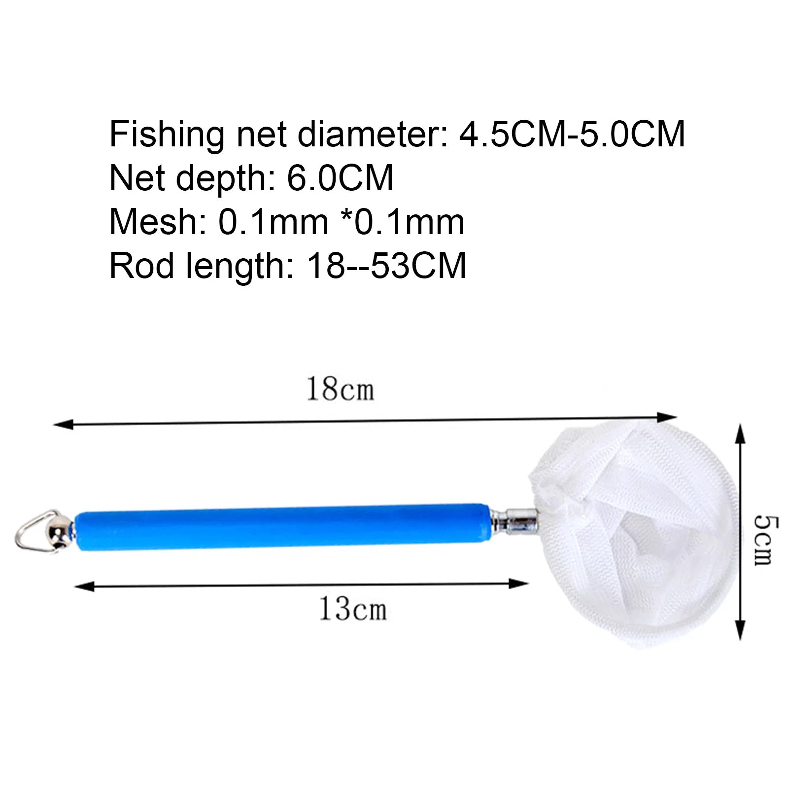 Portable Mini Adjustable Telescopic Shrimp Fishing Net Mesh Aquarium Accessory Flexible Aquarium Fish Tank Catch Net Fishnet