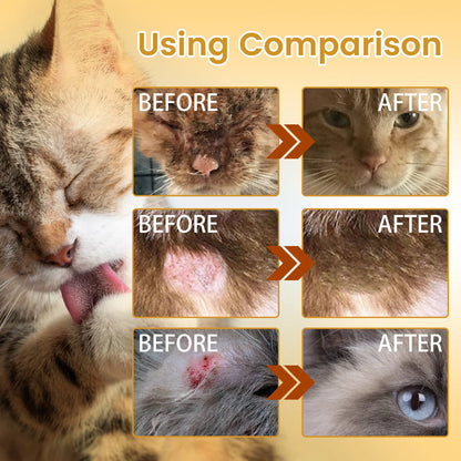 Pet Moss Essence Anti-Itch Anti-flea Mites Ticks Spray For Cat And Dog Skin Problems Pet Healthy Care