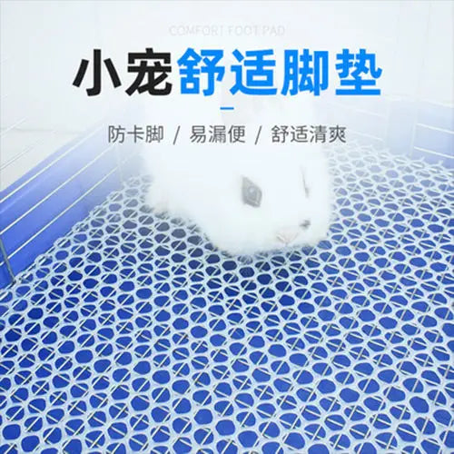 Rabbit Mats for Cages Rabbit Guinea Pig Hamster and Other Small Animal Cage Hole Mat Foot Pad Prevent Pets Skin Disease