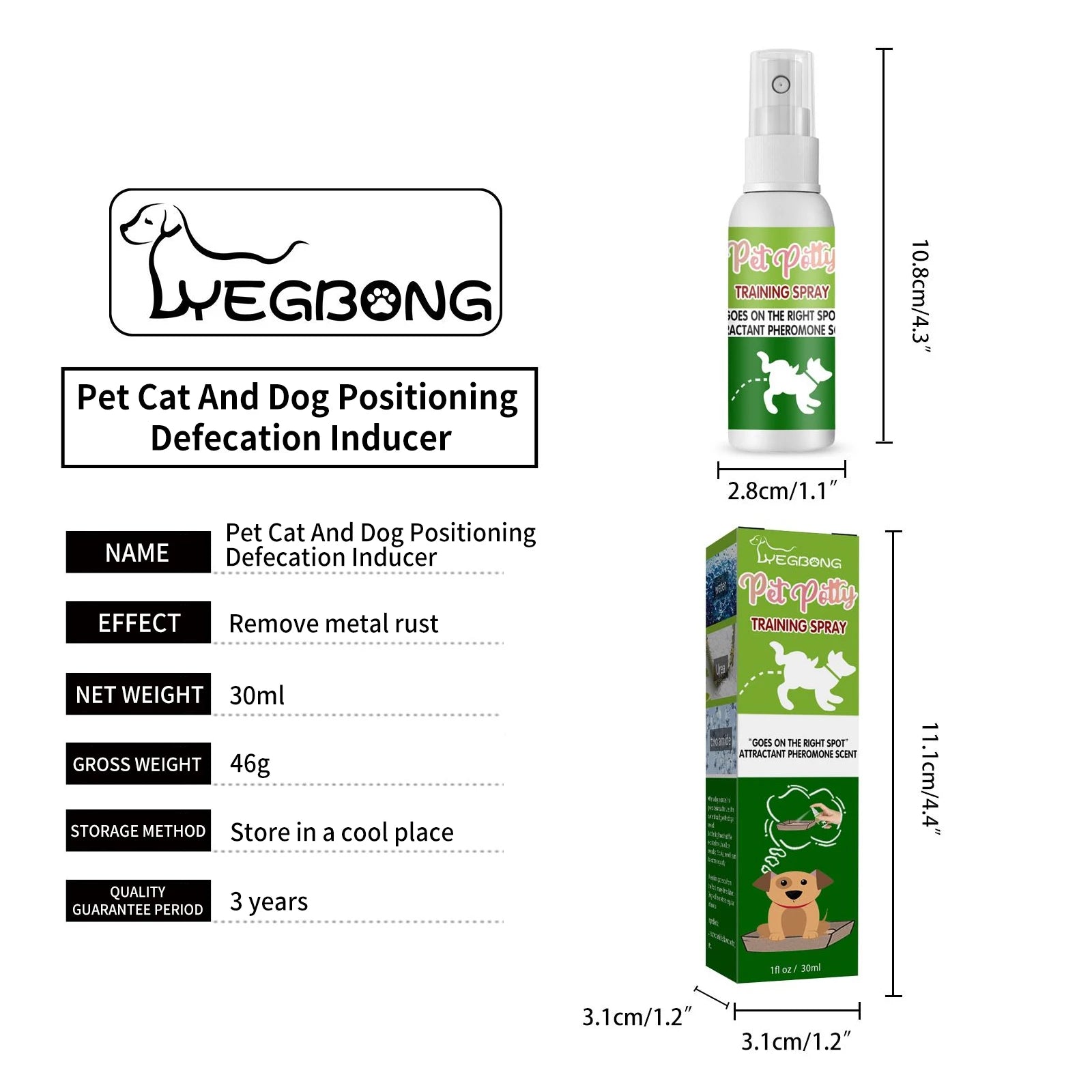 Pet Toilet Training Spray Inducer Dog Poops Cat Pee Positioning Defecation Puppy Stool Location Indoor Pet Potty Training Spray