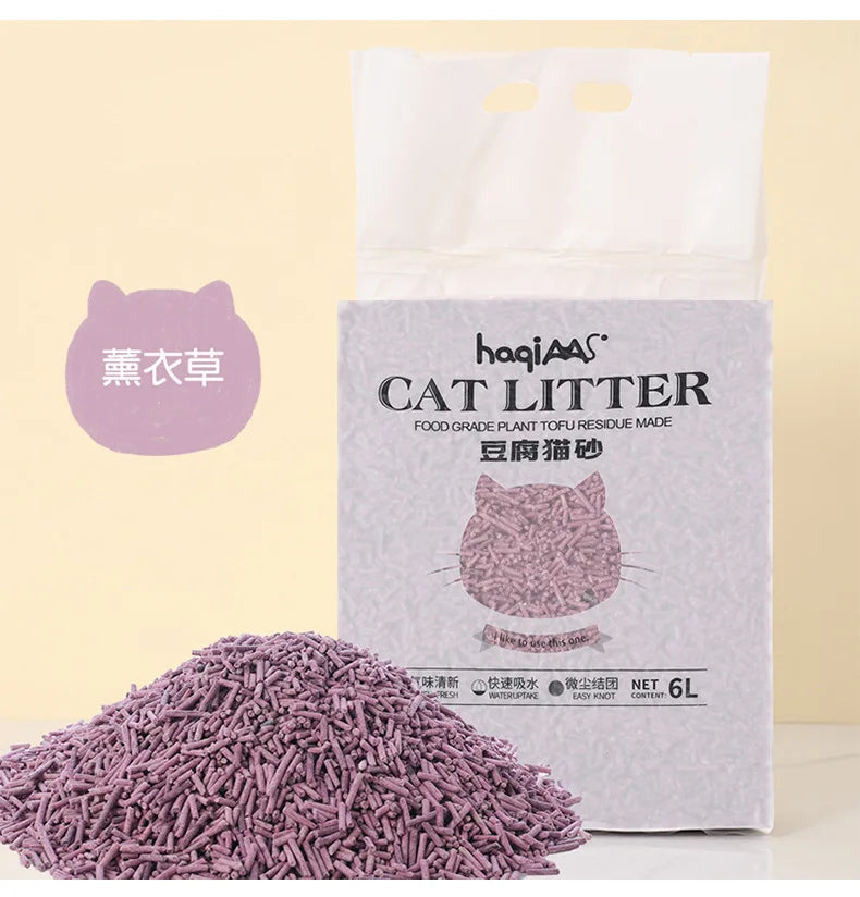 Original Tofu Cat Litter 6L Green Tea Mixed Plant Cat Litter Pet