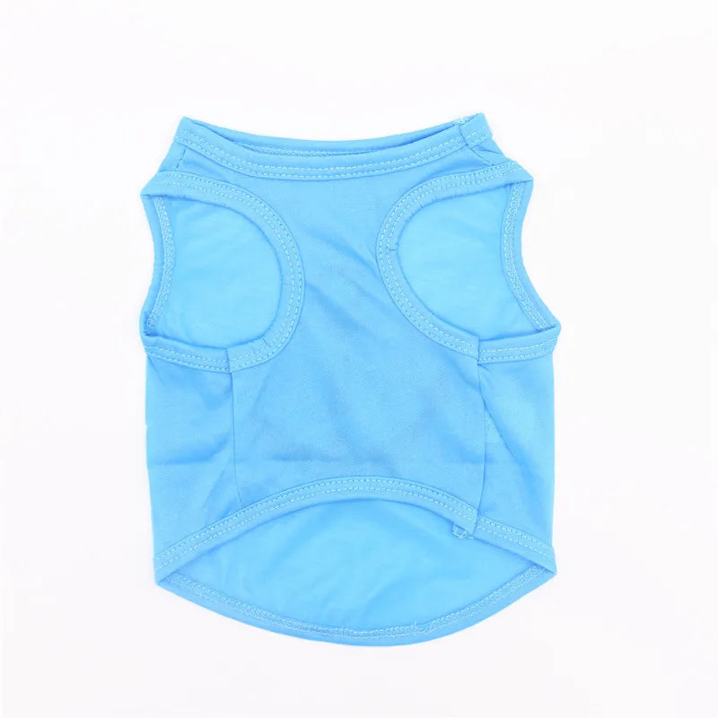 Summer Pet Clothes Solid Print Puppy Cat Vest for Cats Cool Breathable Kitten Pajamas Sphynx Persian Clothing ropa para gatos