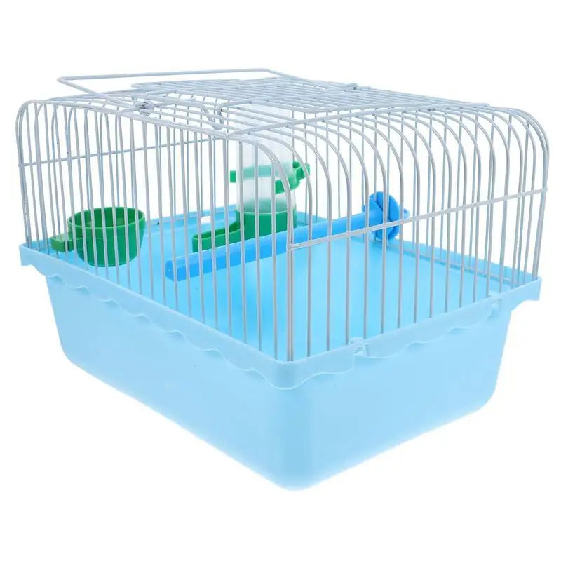 Portable Birdcage Travel Carrier for Parrots Parakeets Conure Small Pet Carrier Cage Handle Foldable Breathable Outdoor Multi