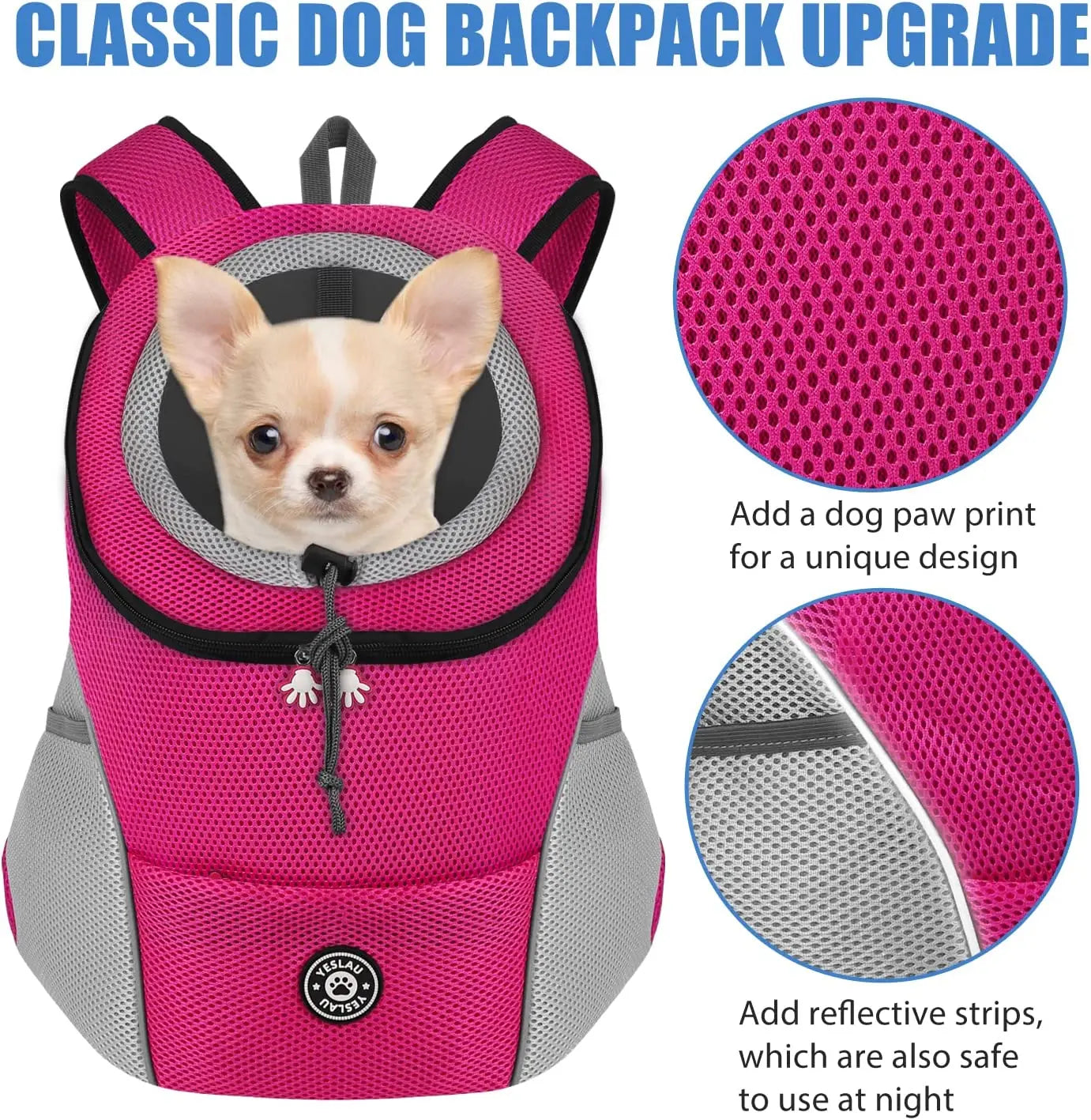 Pet Dog Carrier Bag Puppy Carriers Backpack For Dogs Travel Breathable Dog Bag Outdoor Dog Carrier Bag Pet Carrying Supplies