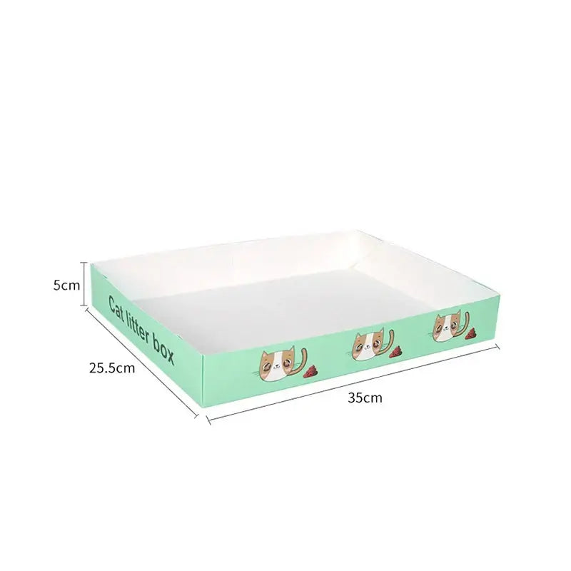 Foldable Disposable Cat Litter Box Pet Sand Box Container Kitten Travel Toilet Anti-splash Waterproof Large Space Cat Bedpan