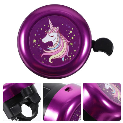Clear Handlebar Bell Kids Bike Cartoon Bell Loud Warning Alarm Clear Sound Kid Bike Ring Bell Safety Cycling Accessories