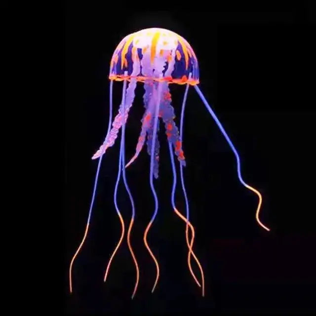 Artificial Vivid Jellyfish Silicone Fish Tank Decor Aquarium Decoration Ornament Silicone Material Odorless Aquatic Landscape