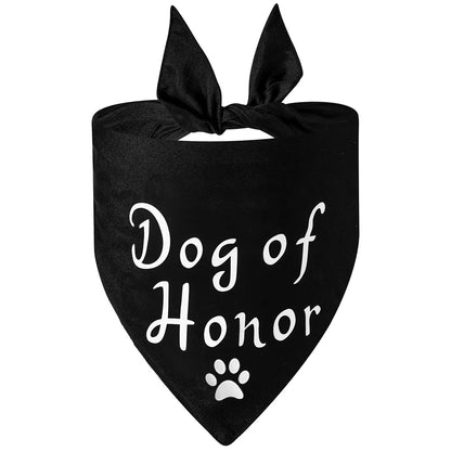 Sucado Style She Said Yes Best Dog Bandana for Wedding Engagement Announcement Gift Photo Prop Pet Scarf Accessories