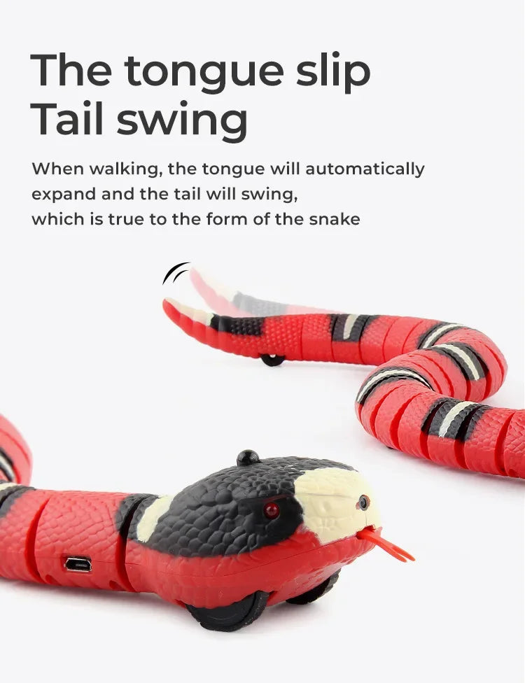 Remote Control Snake Pet Interactive Toy 16 Inch Toy Snake Egg Shaped Infrared Controller Prank Toy Ideal Gift for Kids Adults