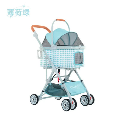 Detachable Pet Cart Detachable One Car Three-purpose Universal Pet Cart for Cats and Dogs