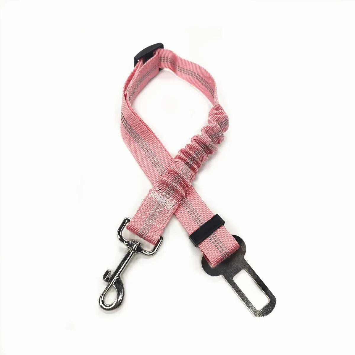 Adjustable Dog Car Seat Belt Harness for Dogs Nylon Reflective Cushioning Elasticity Car Travel Dog Accessories for Dogs