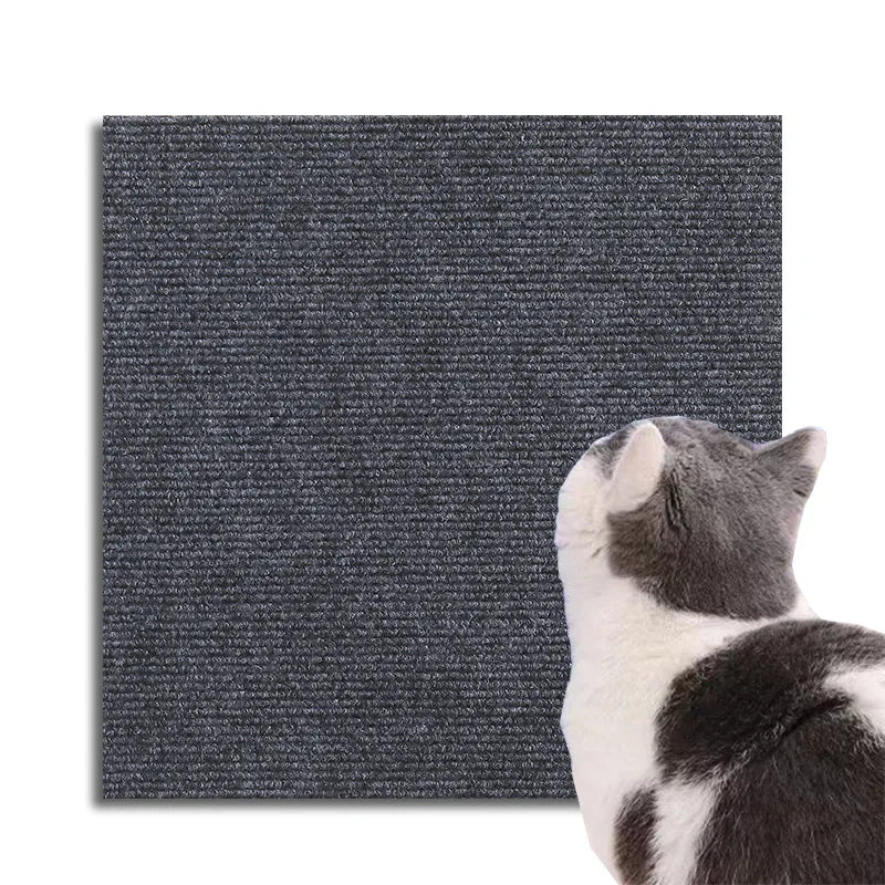 30x60/100cm Cat Scratching Mat Self-adhesive Cat Toy Sofas Furniture Protection Mats Trimmable Cats Climbing Scratching Post Mat