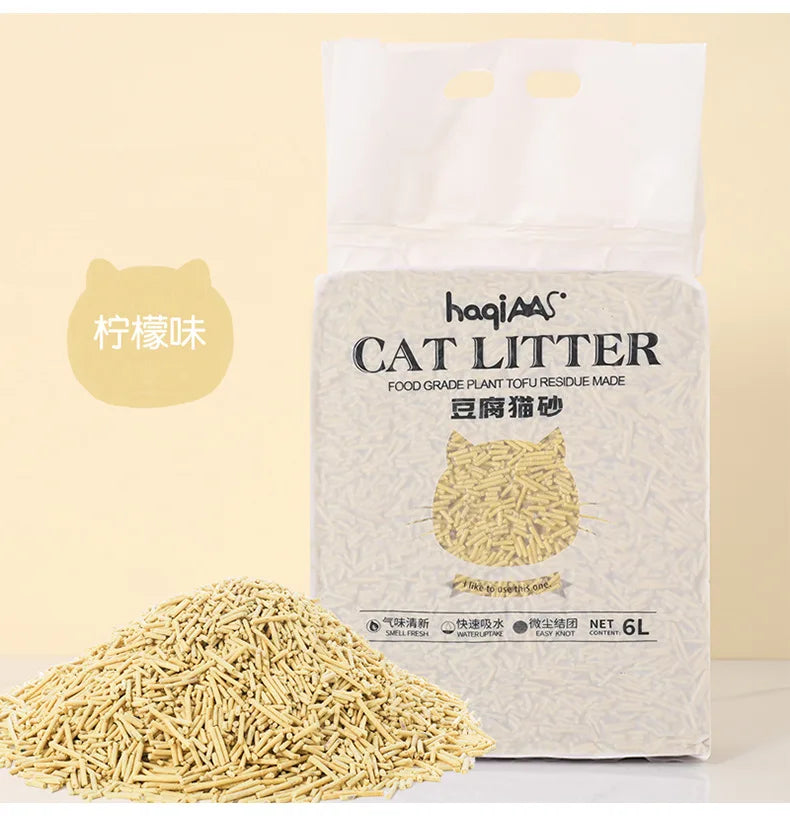 Original Tofu Cat Litter 6L Green Tea Mixed Plant Cat Litter Pet