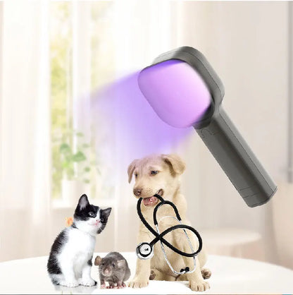 Woods Light Skin Examination For Cat Dog Ringworm Handheld UV Wood's lamp Skin Fungus Detector Vitiligo Pityriasis Versicolor