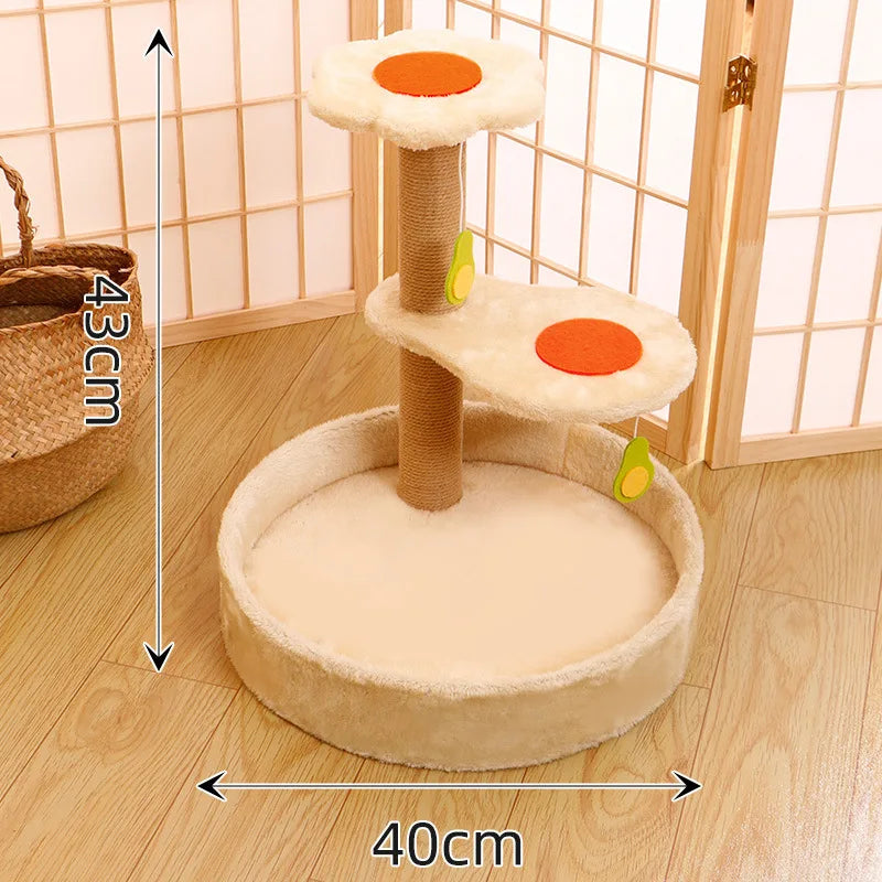 Cats Scratcher Cat Tree House Scratching Post for Cats Climbing Shelf Cat Tree Tower Condo Furniture Pet Products Scratch Frame