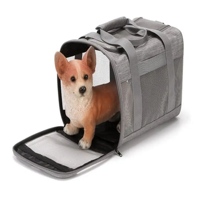One Shoulder Polyester Pet Carrier Bag Breathable Mesh Simple Design Pet Bag Portable Handbag Style Pet Backpack Outdoor Travel