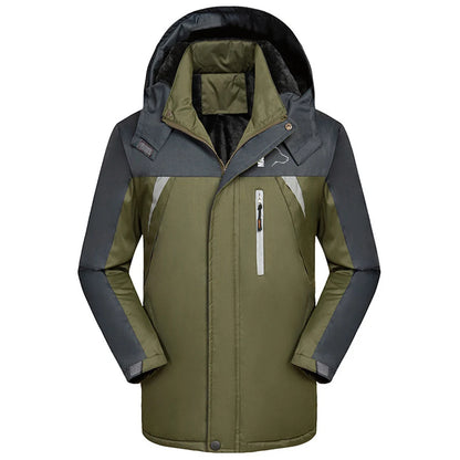 2024 New Silly Dog Belgian Malinois Men Hooded Casual Thickened Coat Outdoor Windproof Warm Cold Prevention Windbreaker Jacket
